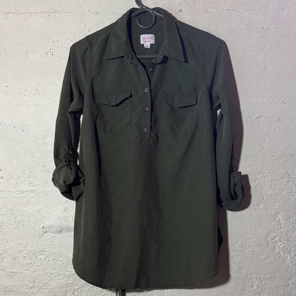 Isabel Maternity by Ingrid & Isabel Green Cute comfy Size Small